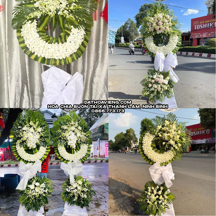 Mẫu hoa chia buồn tham khảo tại Xã Thanh Lâm, Ninh Bình