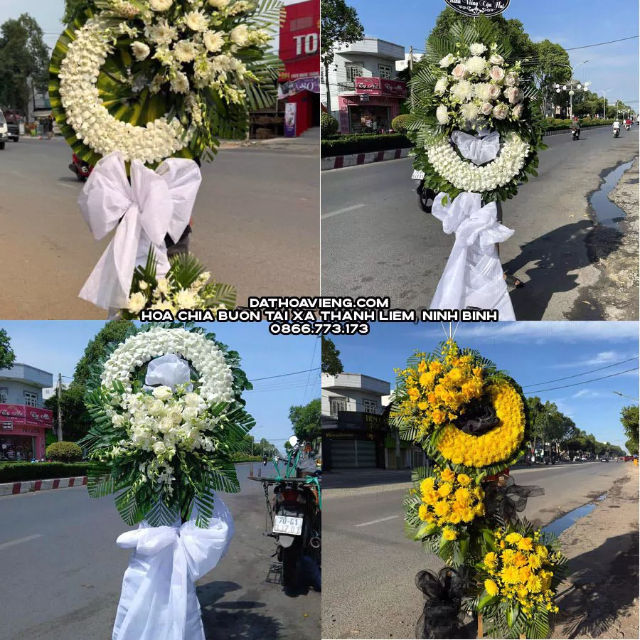 Mẫu hoa chia buồn tham khảo tại Xã Thanh Liêm, Ninh Bình