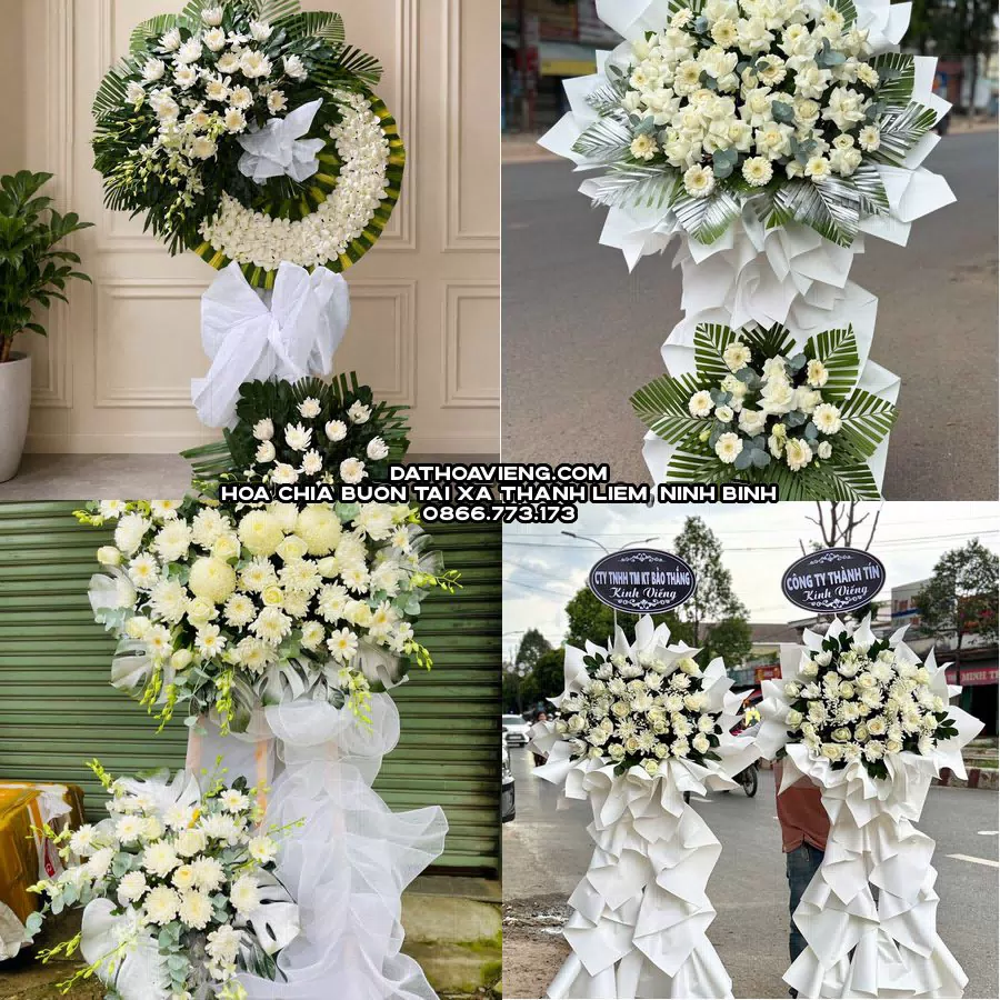 Mẫu hoa chia buồn tham khảo tại Xã Thanh Liêm, Ninh Bình