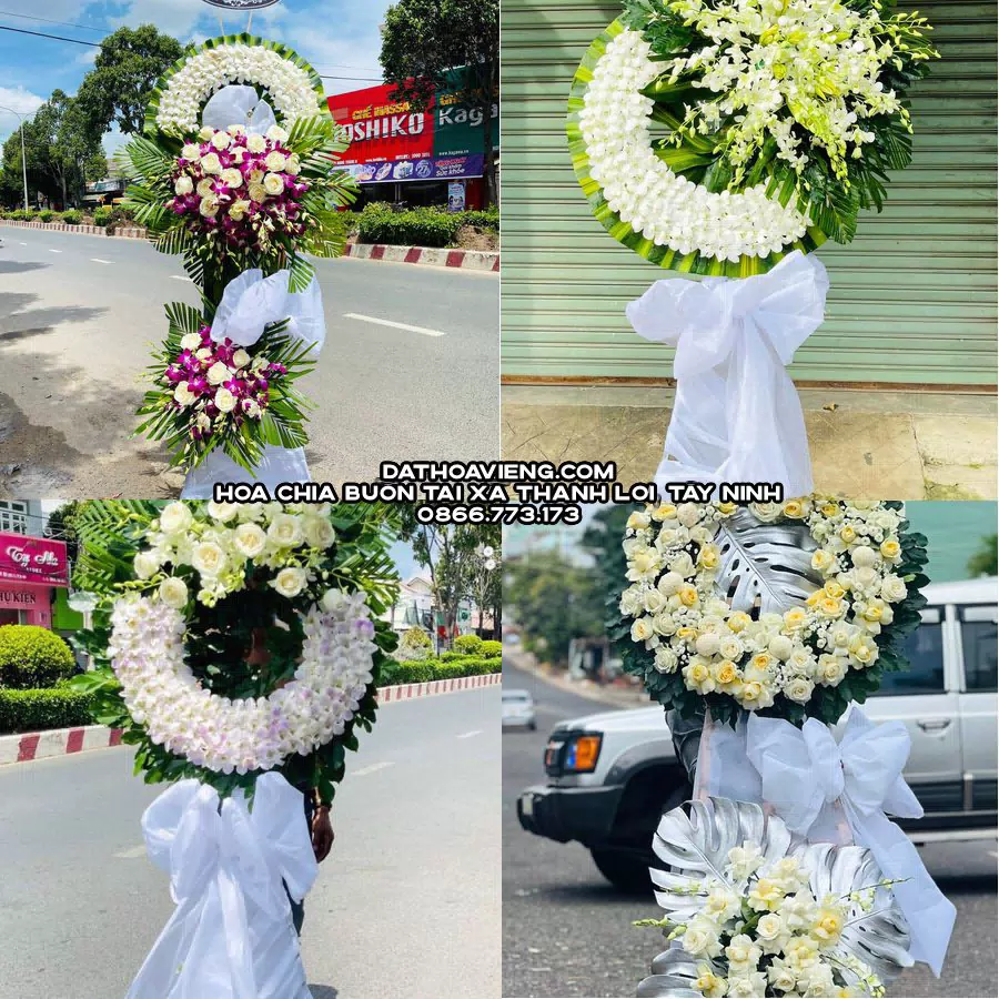 Mẫu hoa chia buồn tham khảo tại Xã Thạnh Lợi, Tây Ninh