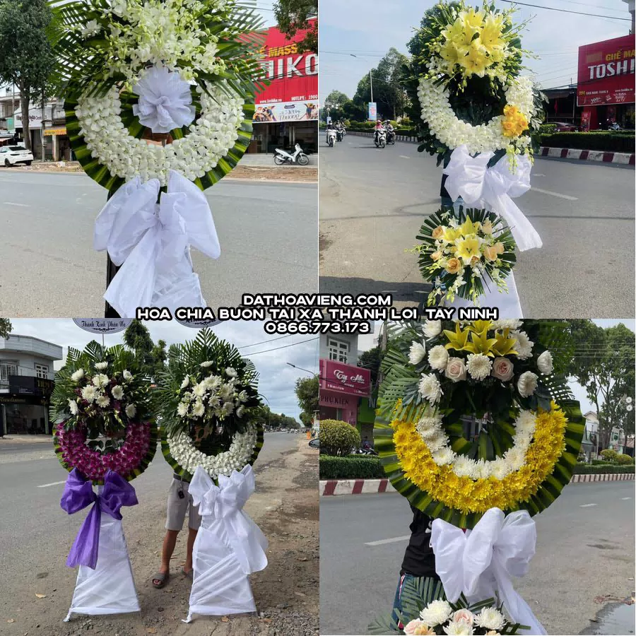 Mẫu hoa chia buồn tham khảo tại Xã Thạnh Lợi, Tây Ninh