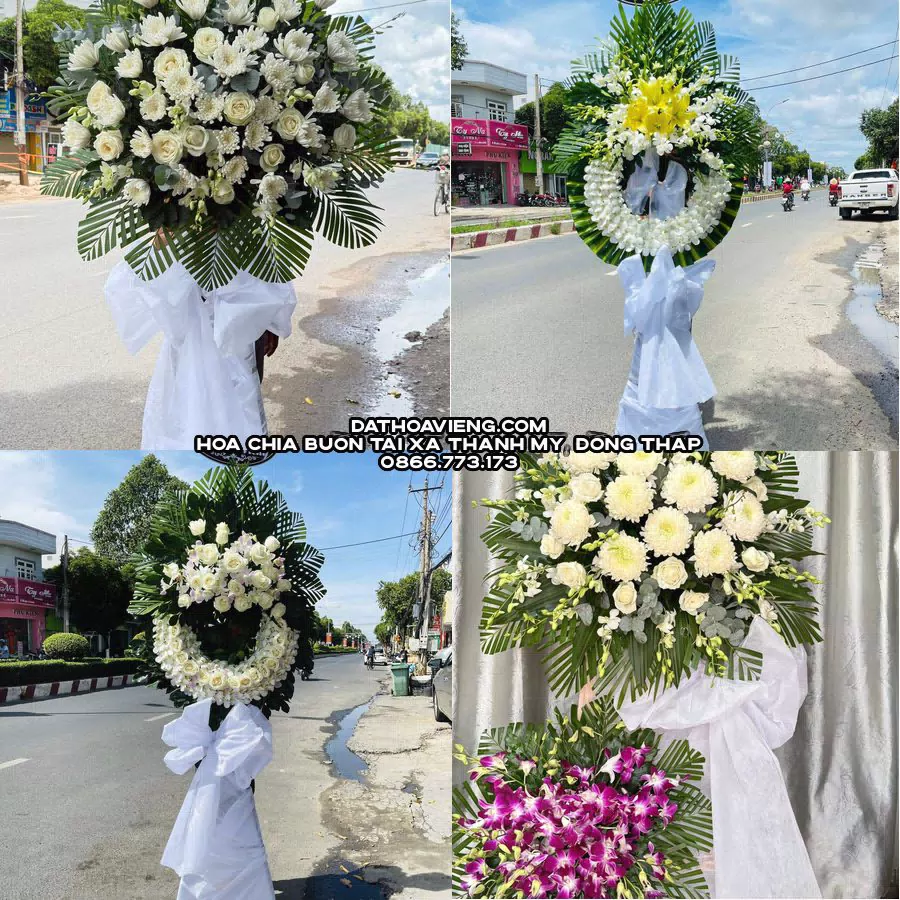Mẫu hoa chia buồn tham khảo tại Xã Thanh Mỹ, Đồng Tháp