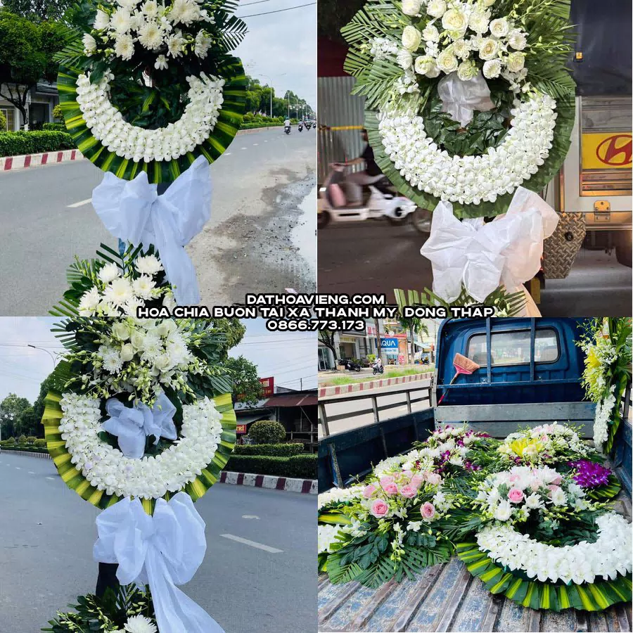 Mẫu hoa chia buồn tham khảo tại Xã Thanh Mỹ, Đồng Tháp