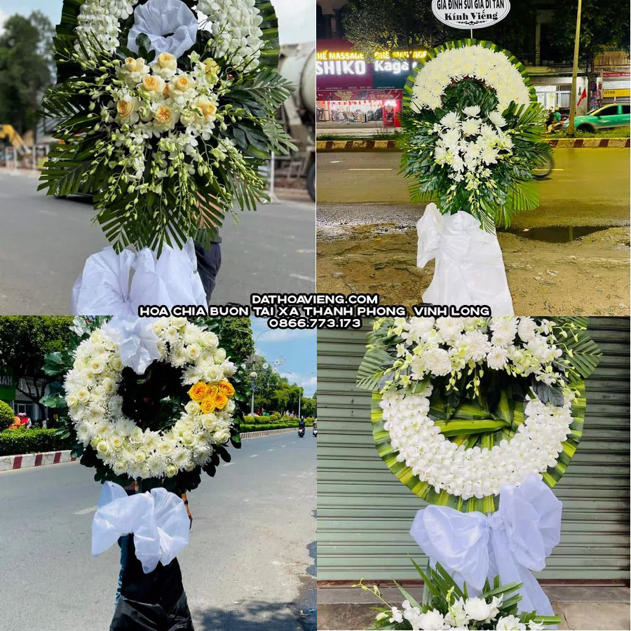 Mẫu hoa chia buồn tham khảo tại Xã Thạnh Phong, Vĩnh Long