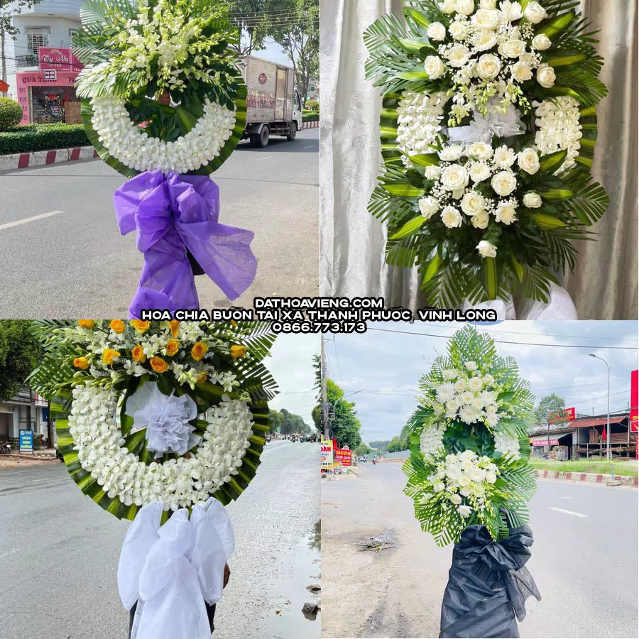 Mẫu hoa chia buồn tham khảo tại Xã Thạnh Phước, Vĩnh Long