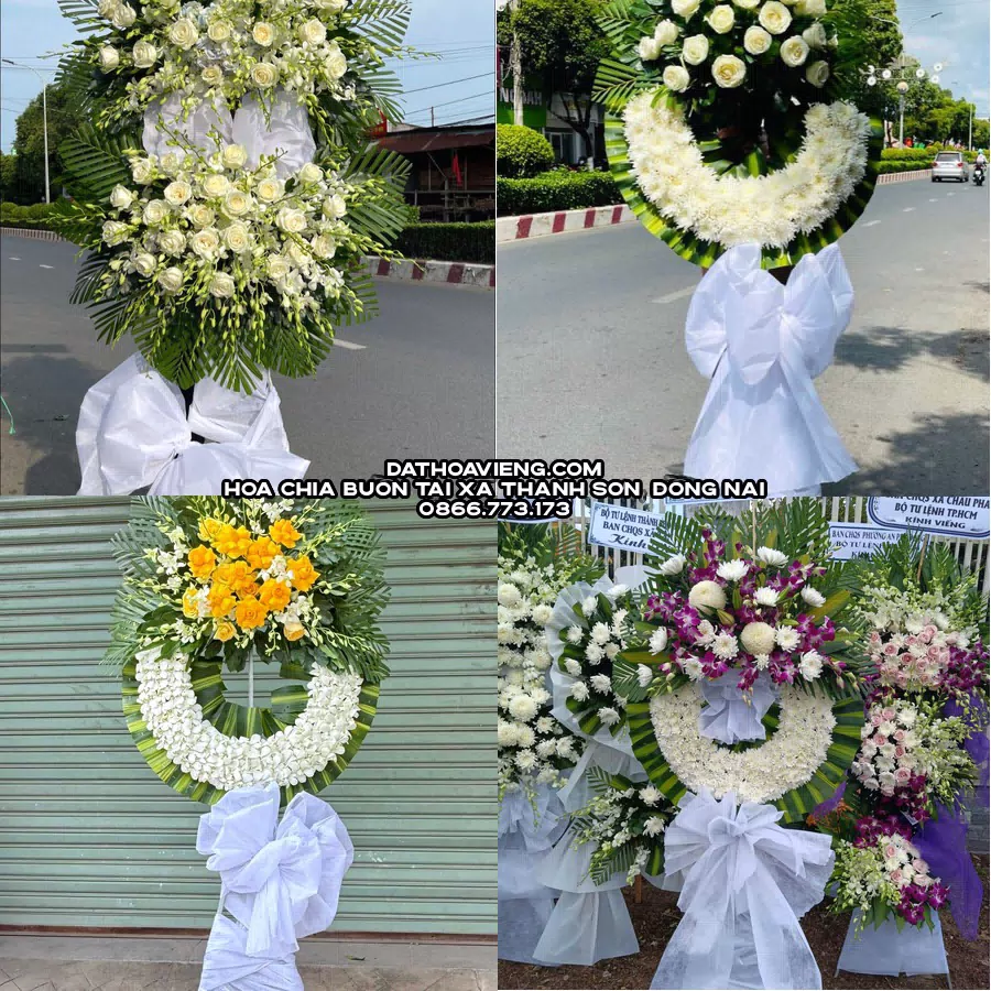 Mẫu hoa chia buồn tham khảo tại Xã Thanh Sơn, Đồng Nai