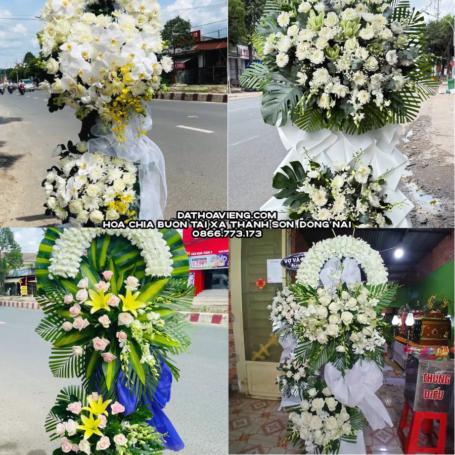 Mẫu hoa chia buồn tham khảo tại Xã Thanh Sơn, Đồng Nai