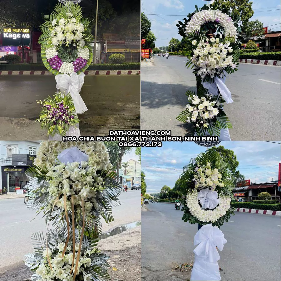 Mẫu hoa chia buồn tham khảo tại Xã Thanh Sơn, Ninh Bình