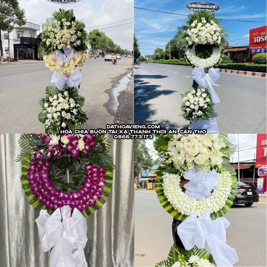 Mẫu hoa chia buồn tham khảo tại Xã Thạnh Thới An, Cần Thơ