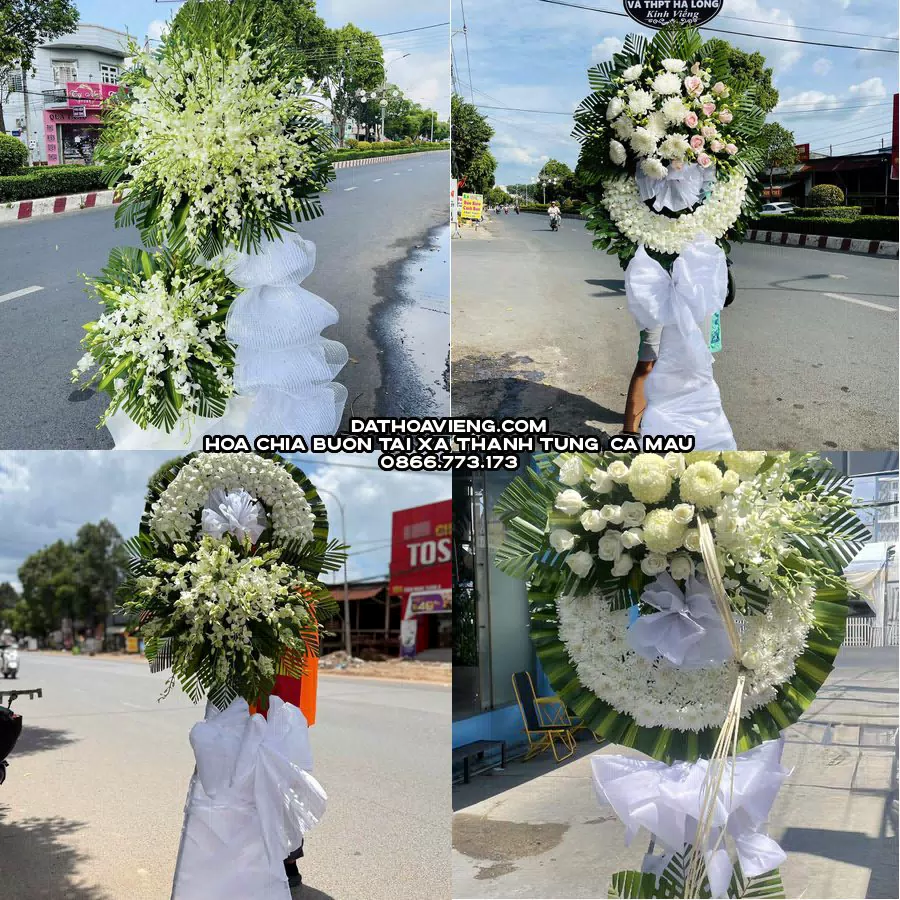 Mẫu hoa chia buồn tham khảo tại Xã Thanh Tùng, Cà Mau