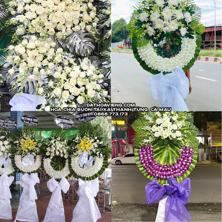 Mẫu hoa chia buồn tham khảo tại Xã Thanh Tùng, Cà Mau