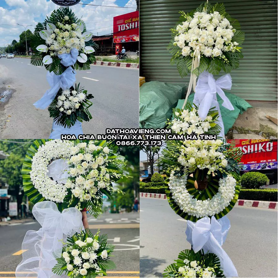 Mẫu hoa chia buồn tham khảo tại Xã Thiên Cầm, Hà Tĩnh
