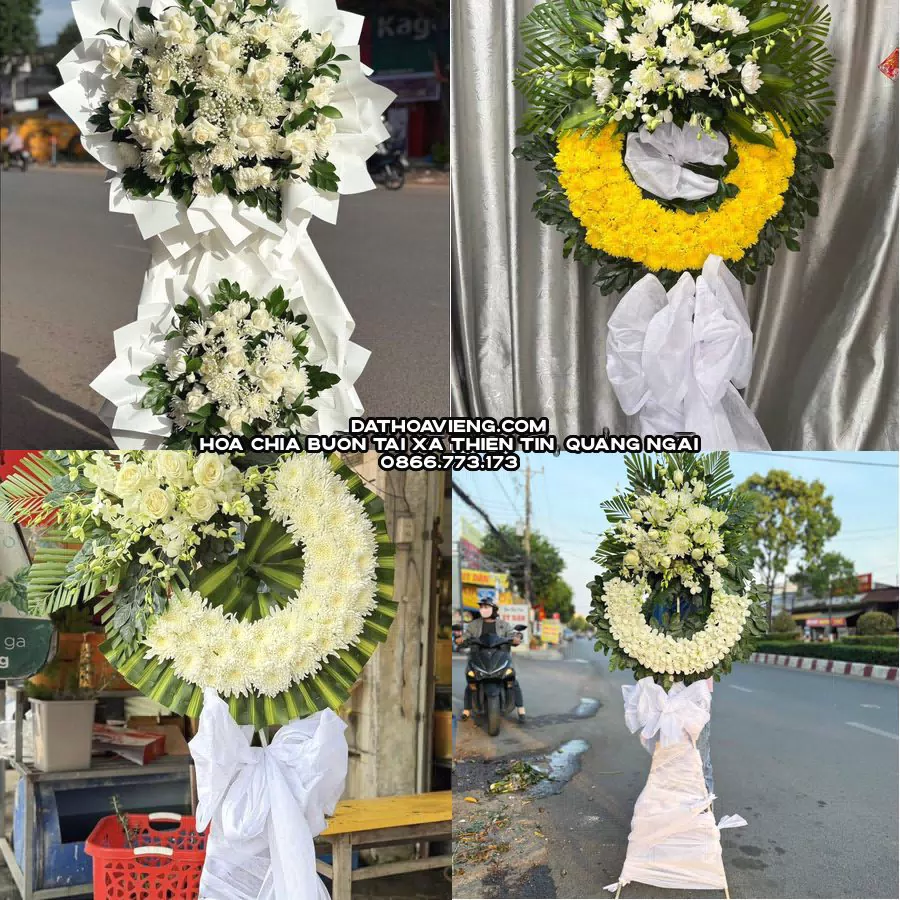 Mẫu hoa chia buồn tham khảo tại Xã Thiện Tín, Quảng Ngãi
