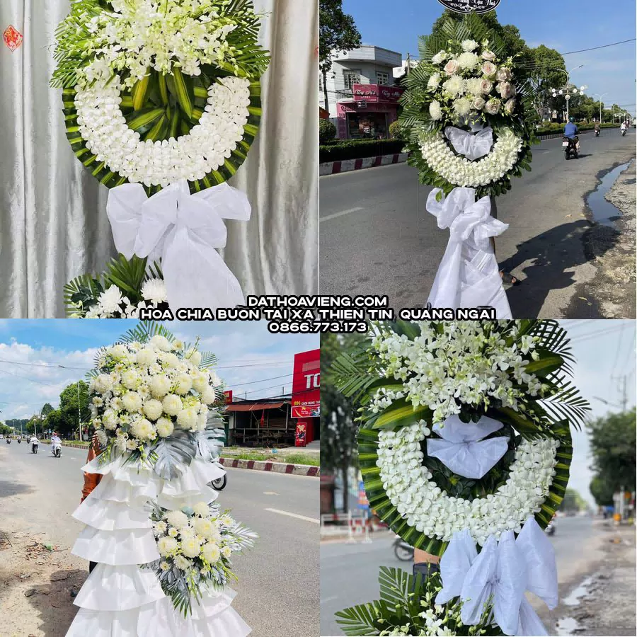 Mẫu hoa chia buồn tham khảo tại Xã Thiện Tín, Quảng Ngãi