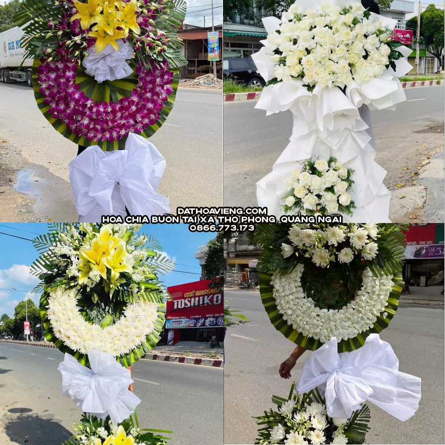 Mẫu hoa chia buồn tham khảo tại Xã Thọ Phong, Quảng Ngãi
