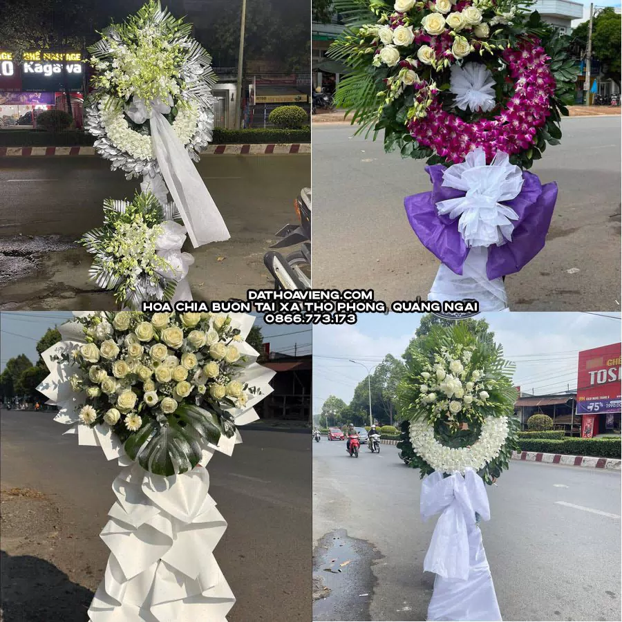 Mẫu hoa chia buồn tham khảo tại Xã Thọ Phong, Quảng Ngãi