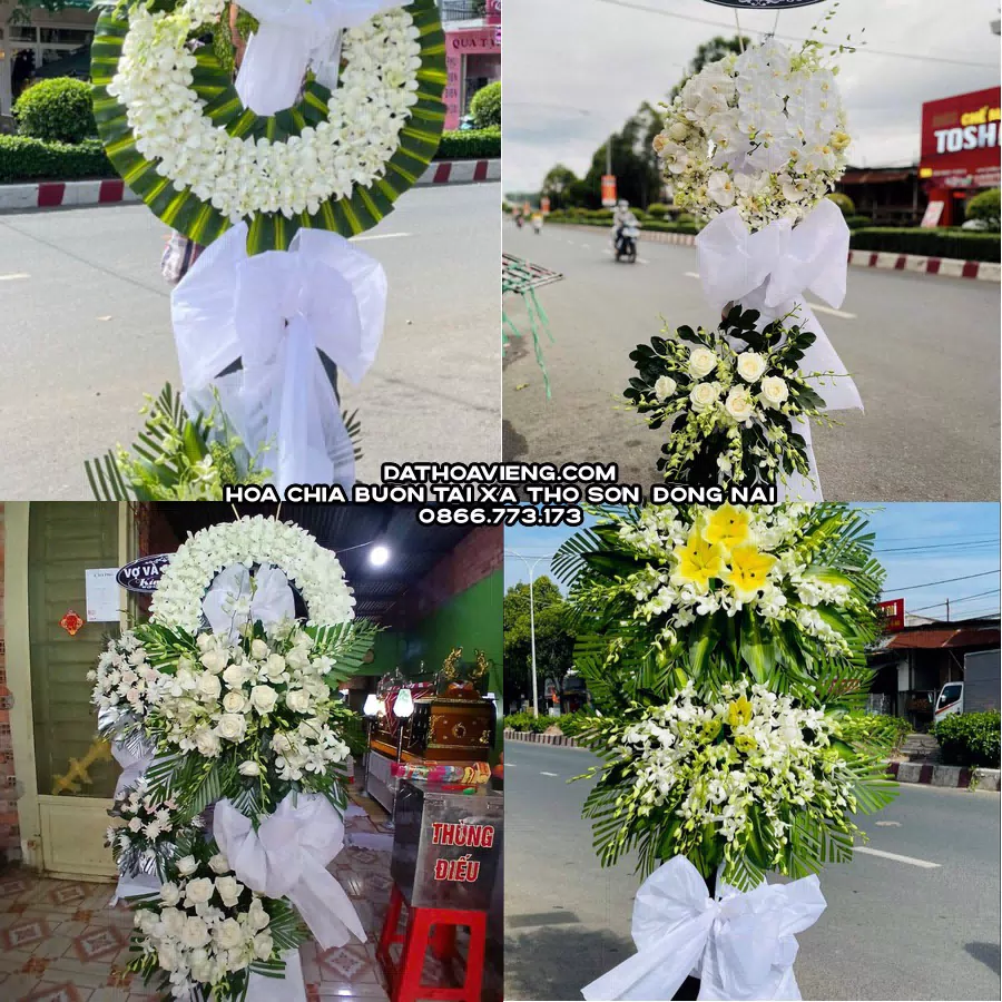 Mẫu hoa chia buồn tham khảo tại Xã Thọ Sơn, Đồng Nai