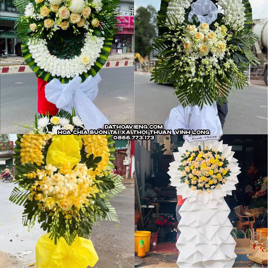 Mẫu hoa chia buồn tham khảo tại Xã Thới Thuận, Vĩnh Long