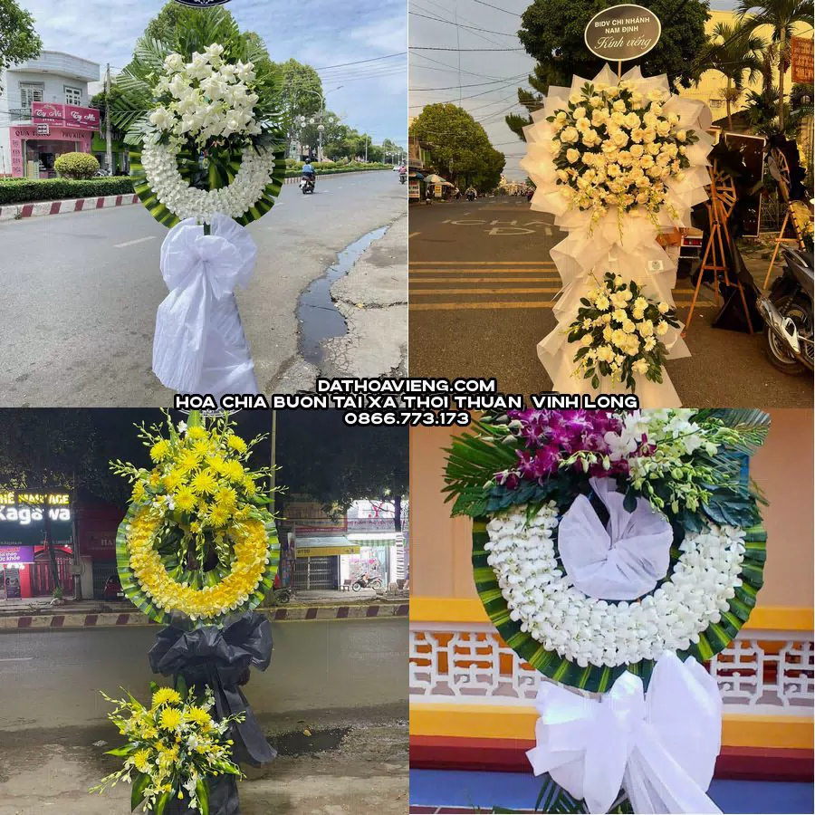 Mẫu hoa chia buồn tham khảo tại Xã Thới Thuận, Vĩnh Long