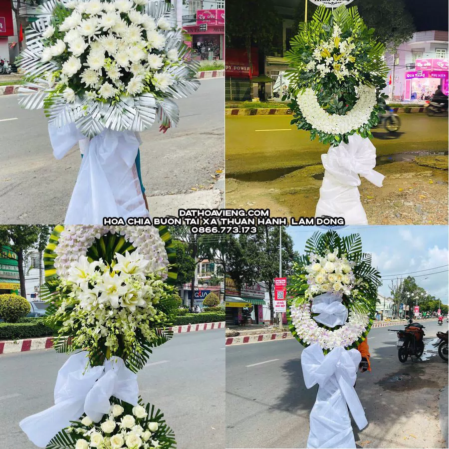 Mẫu hoa chia buồn tham khảo tại Xã Thuận Hạnh, Lâm Đồng