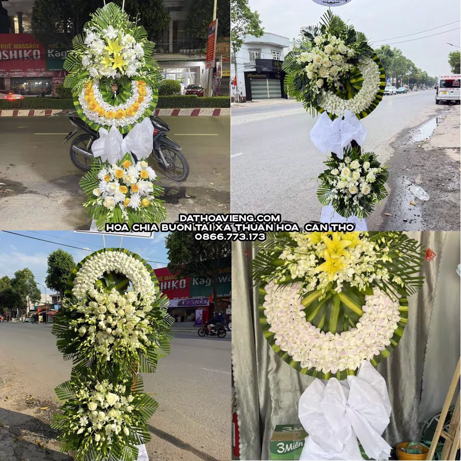 Mẫu hoa chia buồn tham khảo tại Xã Thuận Hòa, Cần Thơ