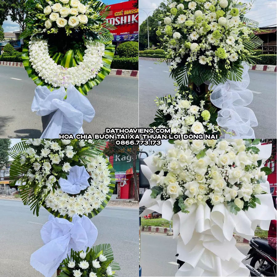 Mẫu hoa chia buồn tham khảo tại Xã Thuận Lợi, Đồng Nai