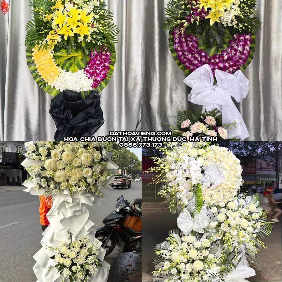 Mẫu hoa chia buồn tham khảo tại Xã Thượng Đức, Hà Tĩnh