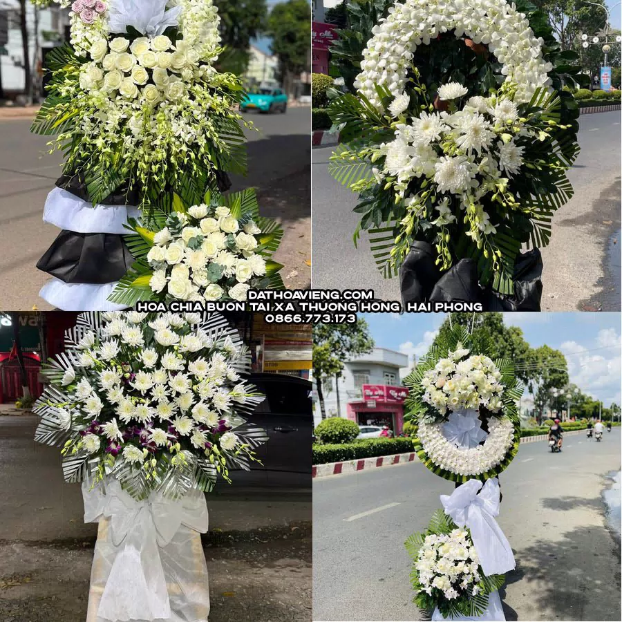 Mẫu hoa chia buồn tham khảo tại Xã Thượng Hồng, Hải Phòng