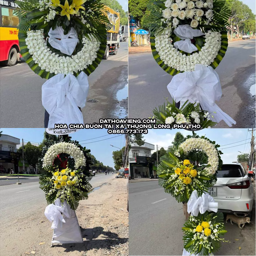 Mẫu hoa chia buồn tham khảo tại Xã Thượng Long, Phú Thọ