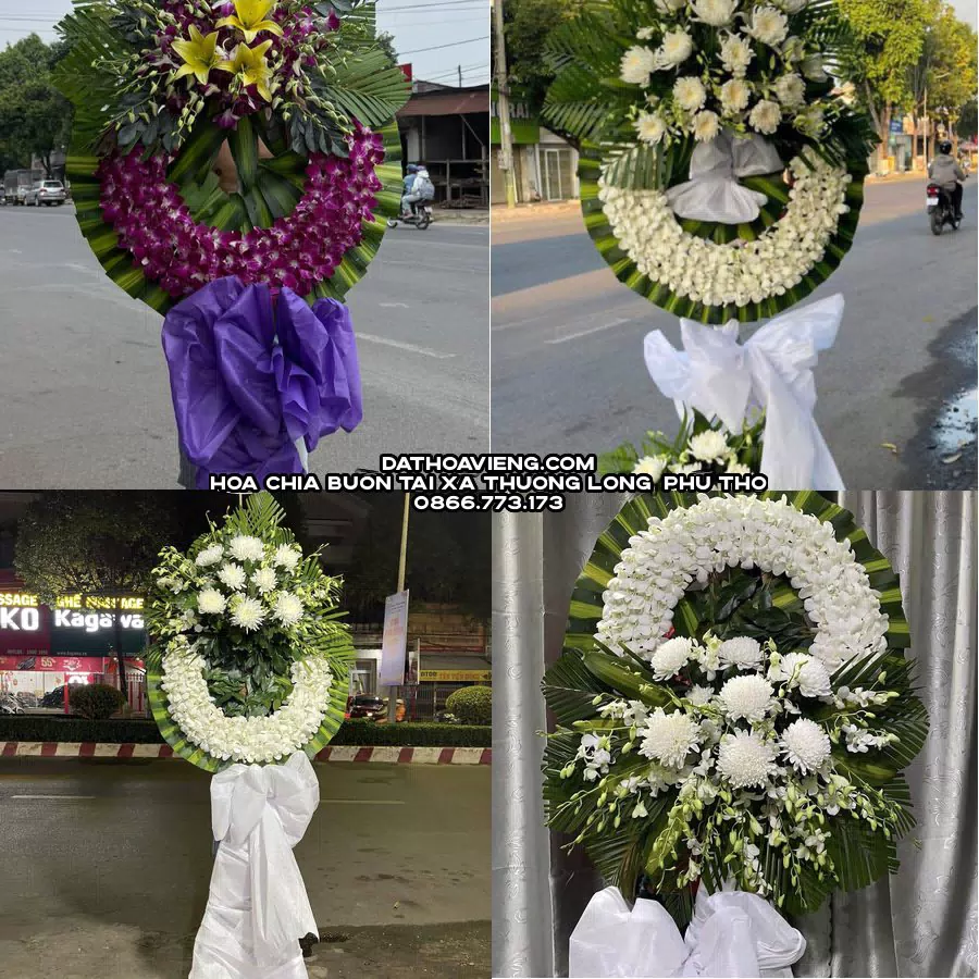 Mẫu hoa chia buồn tham khảo tại Xã Thượng Long, Phú Thọ