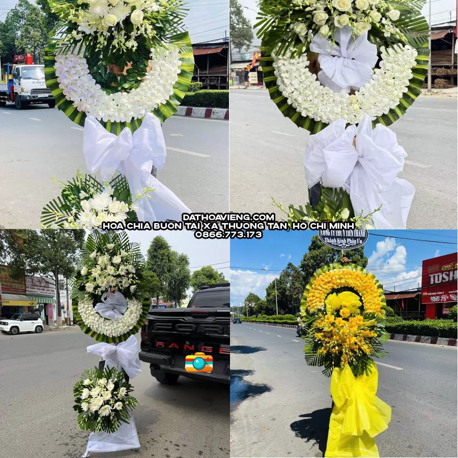 Mẫu hoa chia buồn tham khảo tại Xã Thường Tân, Hồ Chí Minh