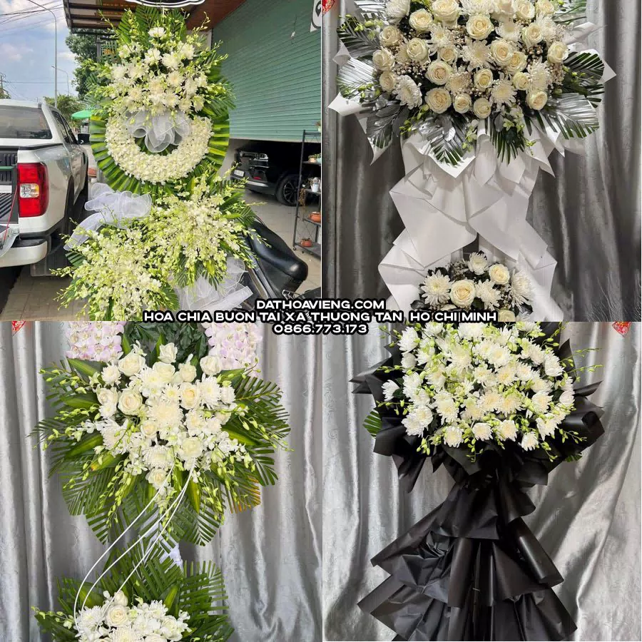 Mẫu hoa chia buồn tham khảo tại Xã Thường Tân, Hồ Chí Minh