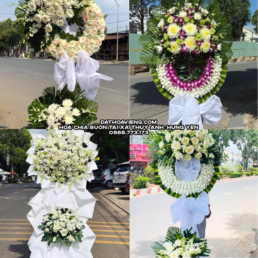 Mẫu hoa chia buồn tham khảo tại Xã Thụy Anh, Hưng Yên
