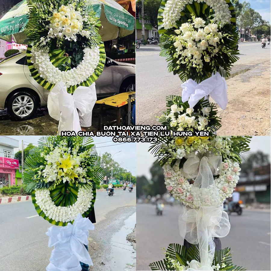 Mẫu hoa chia buồn tham khảo tại Xã Tiên Lữ, Hưng Yên