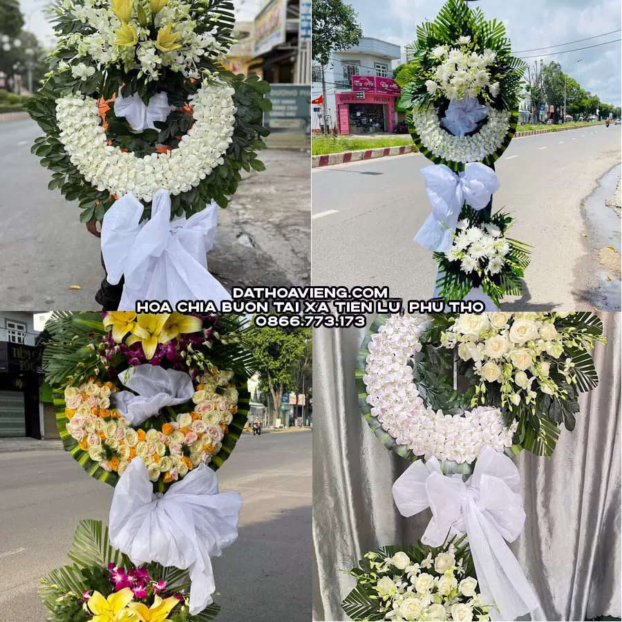 Mẫu hoa chia buồn tham khảo tại Xã Tiên Lữ, Phú Thọ