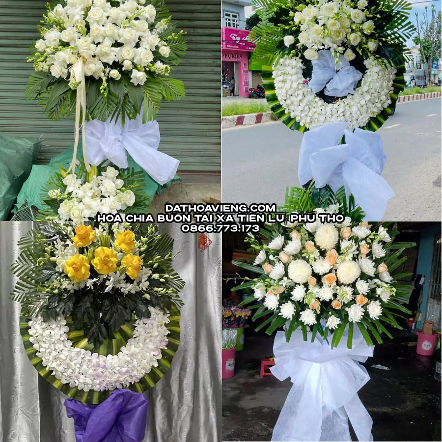 Mẫu hoa chia buồn tham khảo tại Xã Tiên Lữ, Phú Thọ