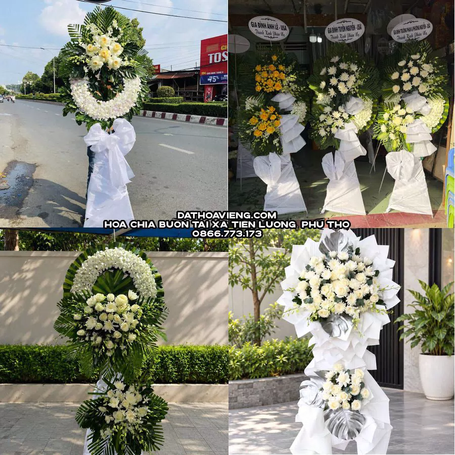 Mẫu hoa chia buồn tham khảo tại Xã Tiên Lương, Phú Thọ