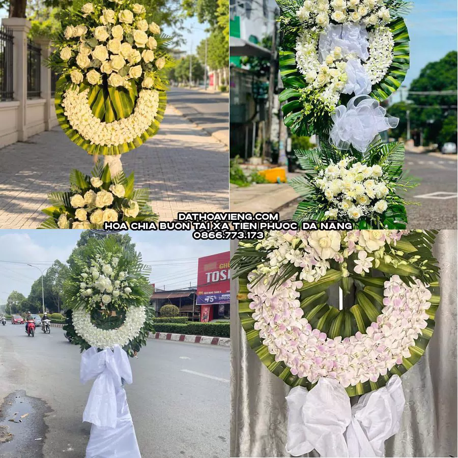 Mẫu hoa chia buồn tham khảo tại Xã Tiên Phước, Đà Nẵng