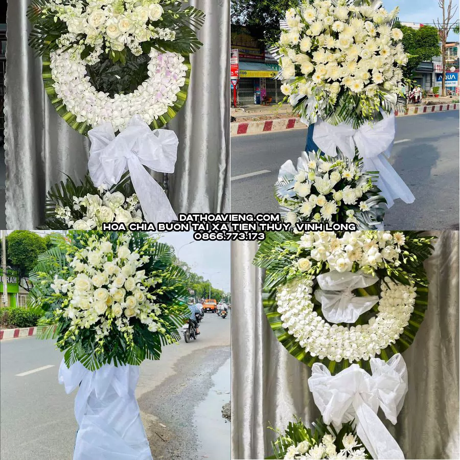 Mẫu hoa chia buồn tham khảo tại Xã Tiên Thủy, Vĩnh Long