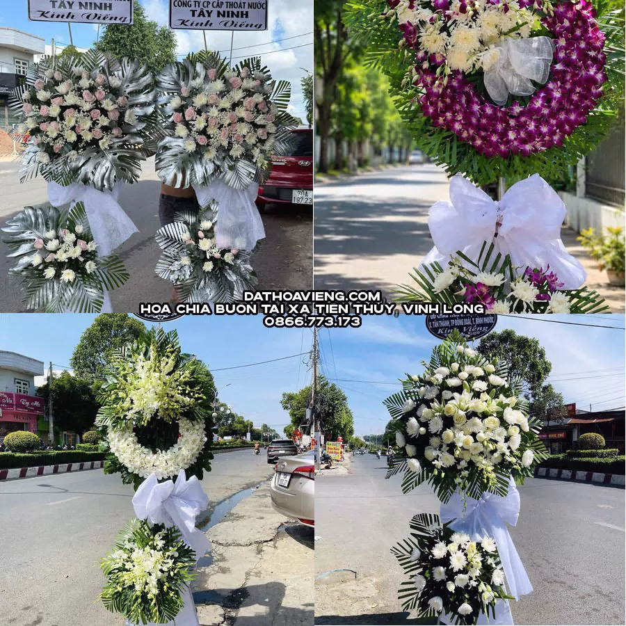 Mẫu hoa chia buồn tham khảo tại Xã Tiên Thủy, Vĩnh Long