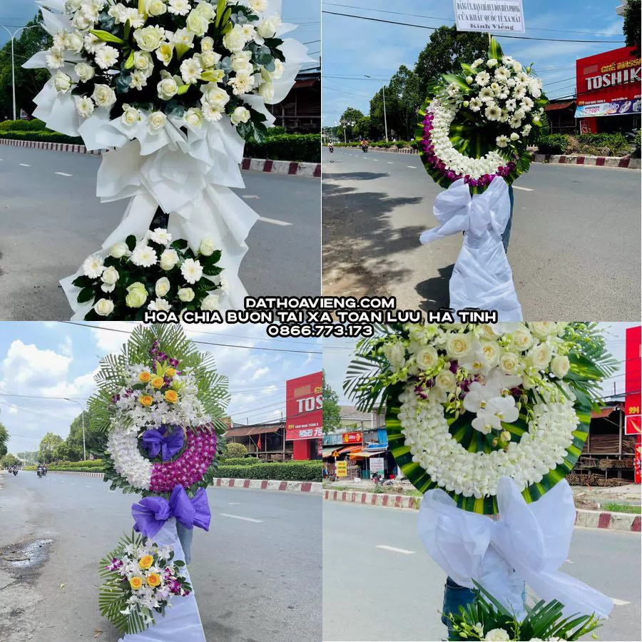 Mẫu hoa chia buồn tham khảo tại Xã Toàn Lưu, Hà Tĩnh