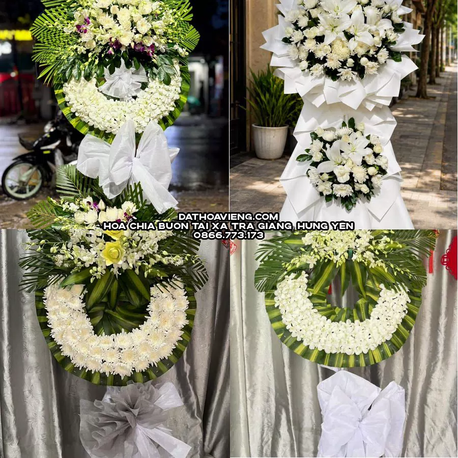 Mẫu hoa chia buồn tham khảo tại Xã Trà Giang, Hưng Yên