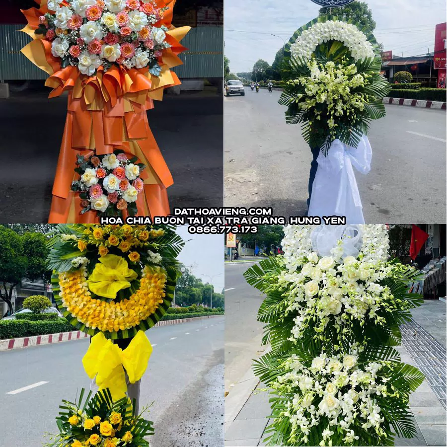 Mẫu hoa chia buồn tham khảo tại Xã Trà Giang, Hưng Yên