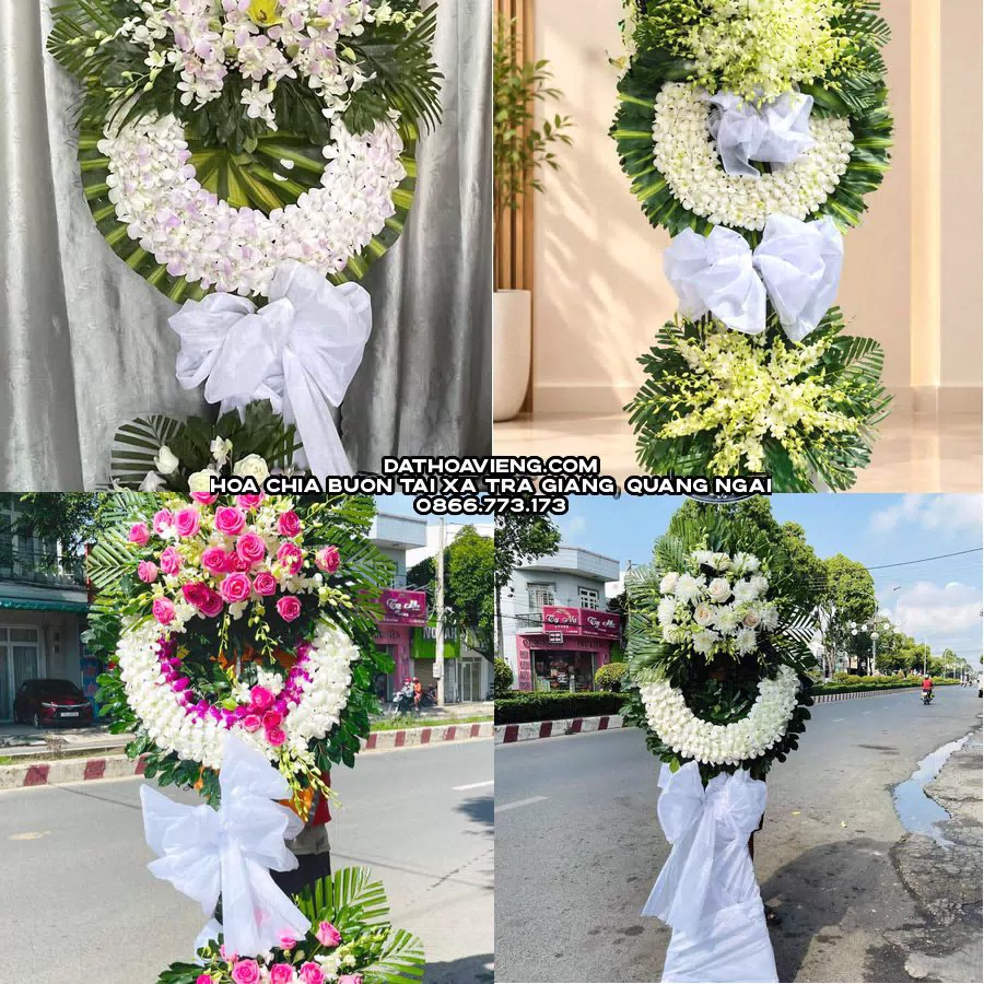 Mẫu hoa chia buồn tham khảo tại Xã Trà Giang, Quảng Ngãi