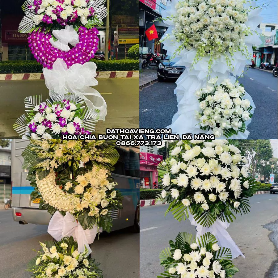 Mẫu hoa chia buồn tham khảo tại Xã Trà Liên, Đà Nẵng