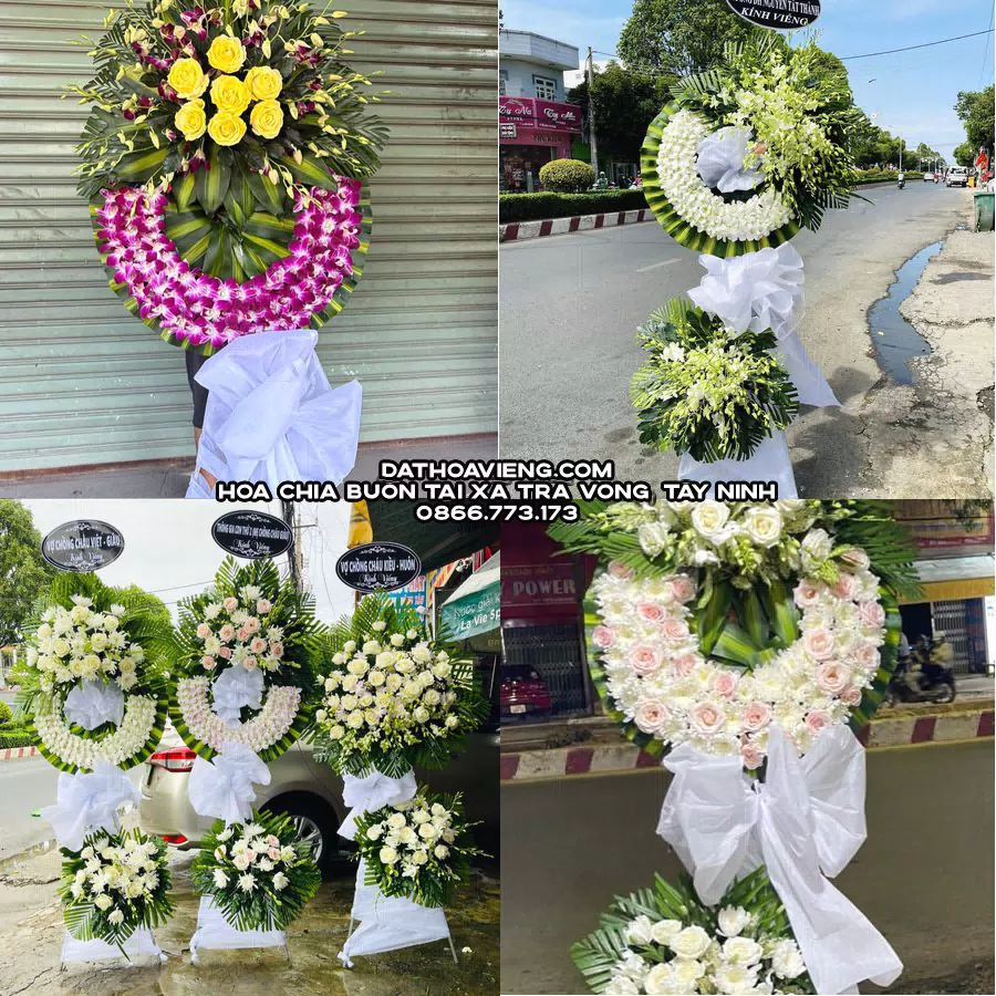 Mẫu hoa chia buồn tham khảo tại Xã Trà Vong, Tây Ninh