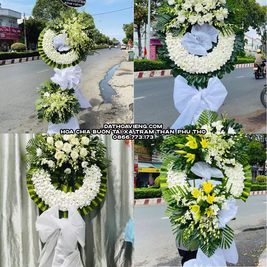 Mẫu hoa chia buồn tham khảo tại Xã Trạm Thản, Phú Thọ