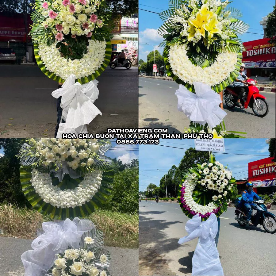 Mẫu hoa chia buồn tham khảo tại Xã Trạm Thản, Phú Thọ