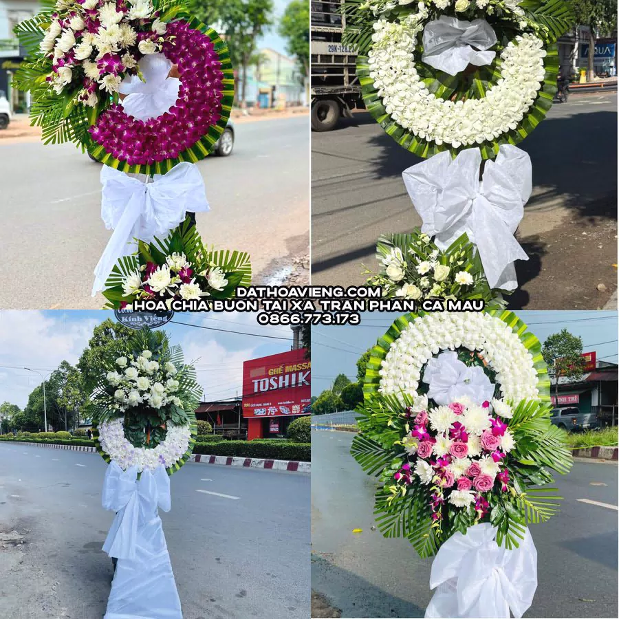 Mẫu hoa chia buồn tham khảo tại Xã Trần Phán, Cà Mau