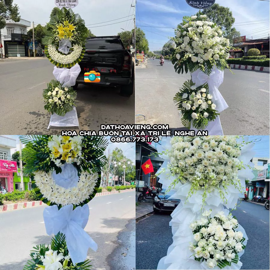 Mẫu hoa chia buồn tham khảo tại Xã Tri Lễ, Nghệ An